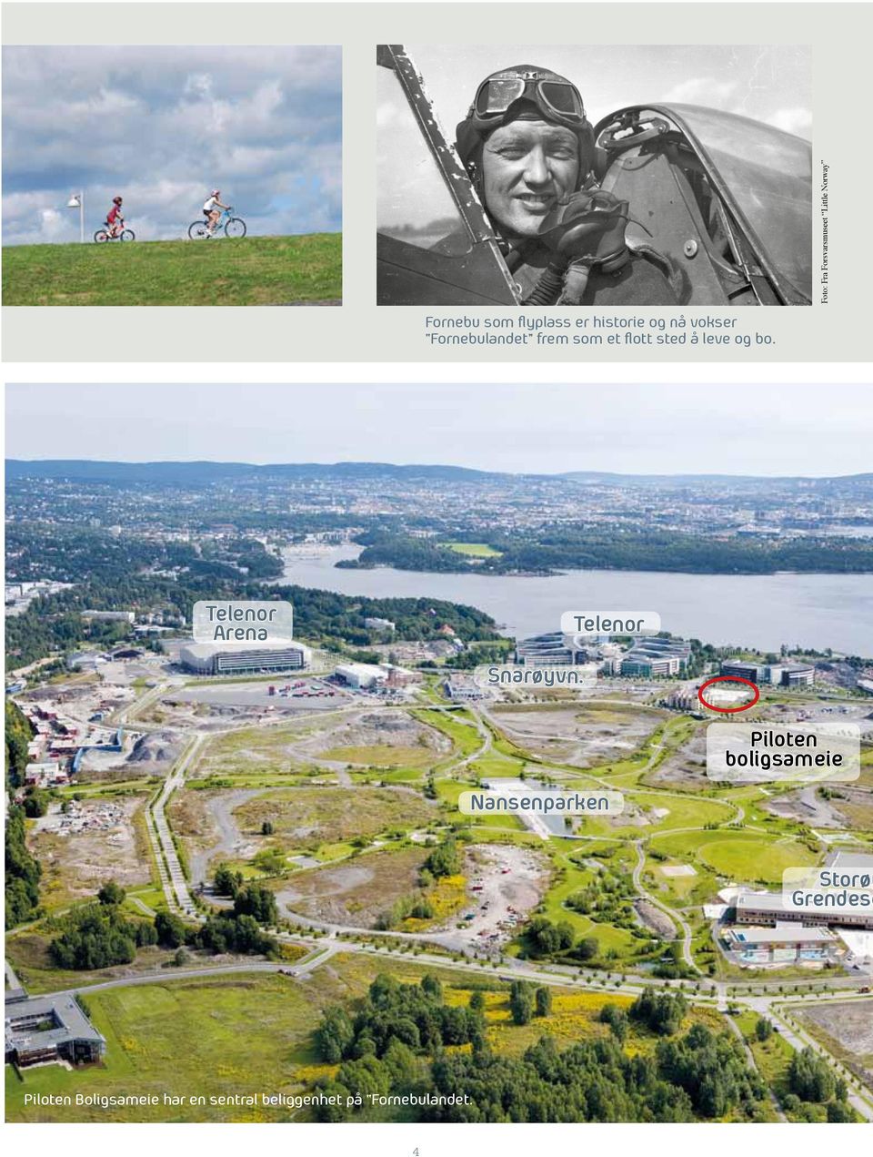 .. å leve og bo. Foto: Fra Forsvarsmuseet Little Norway Telenor Arena Telenor Snarøyvn.