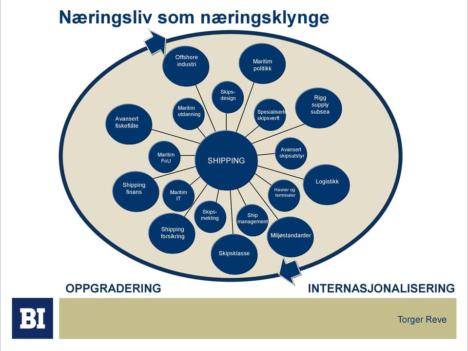 SHIPPING Avansert skipsutstyr Shipping finans Maritim IT Havner og terminaler Logistikk