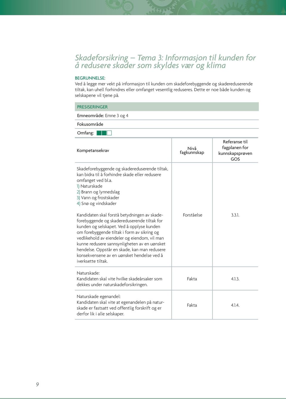 Emneområde: Emne 3 og 4 Skad