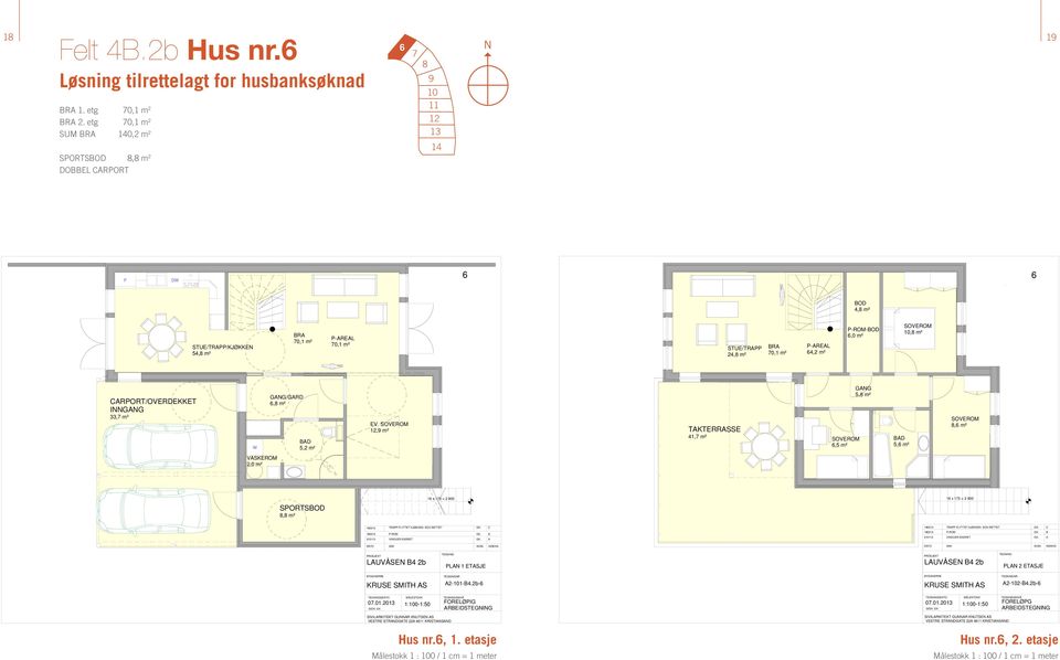 P-ROM-,0 m², m² CARPORT/OVERDEKKET INNGANG 33, m² GANG/GARD, m² 5,2 m² EV.