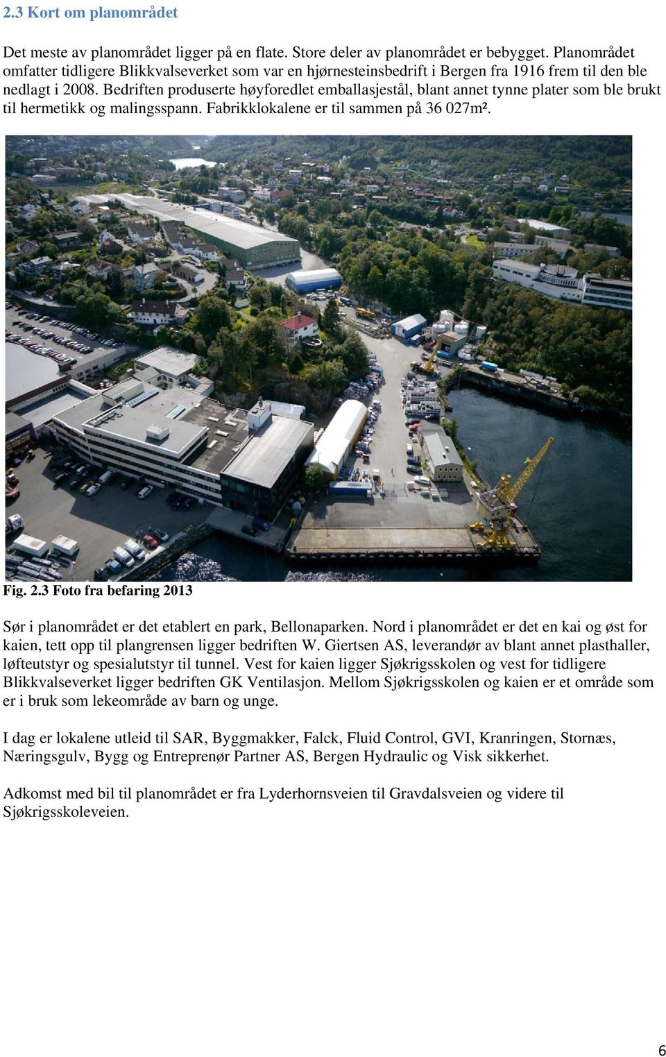 Bedriften produserte høyforedlet emballasjestål, blant annet tynne plater som ble brukt til hermetikk og malingsspann. Fabrikklokalene er til sammen på 36 027m². Fig. 2.