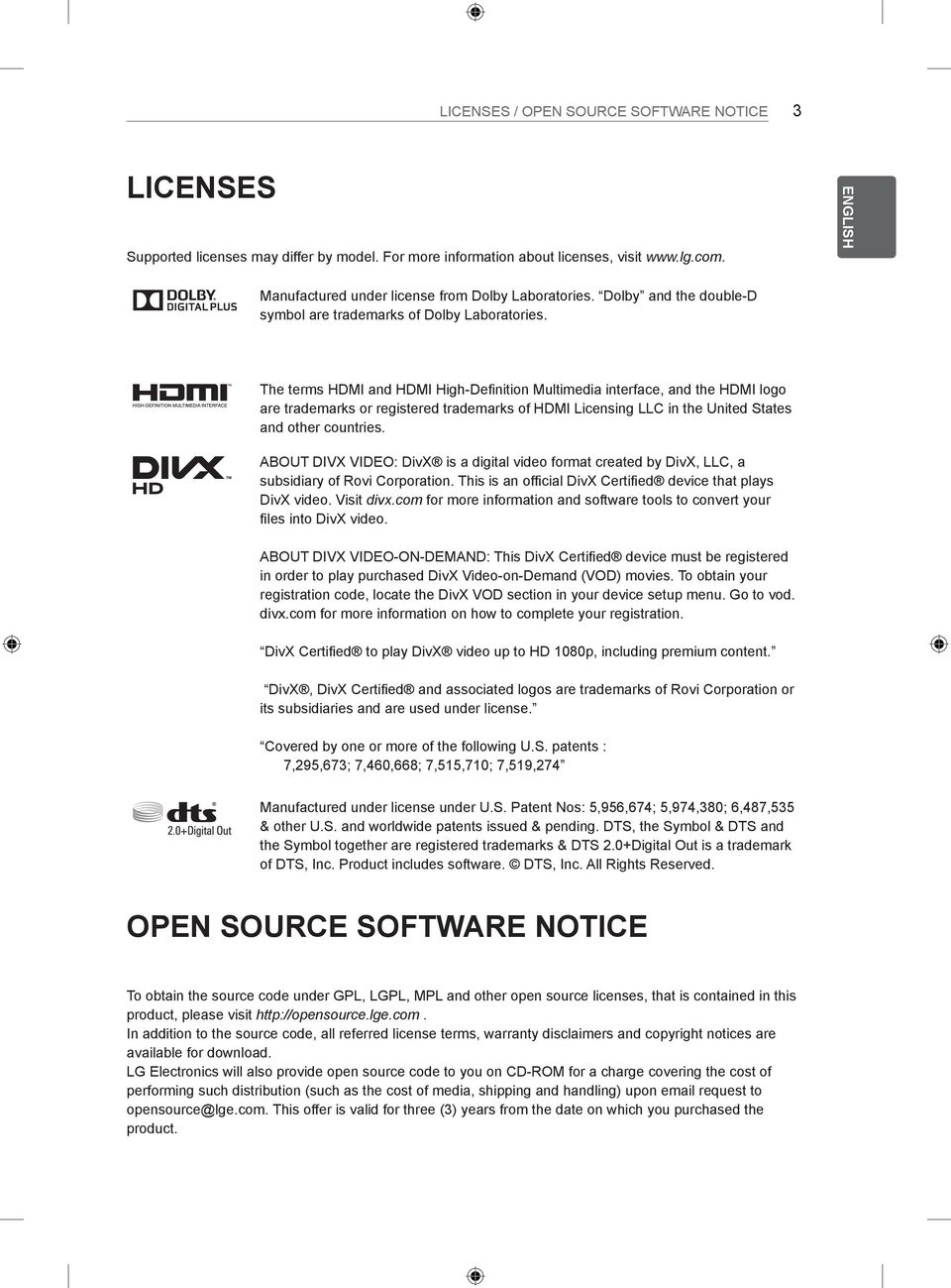 The terms HDMI and HDMI High-Definition Multimedia interface, and the HDMI logo are trademarks or registered trademarks of HDMI Licensing LLC in the United States and other countries.