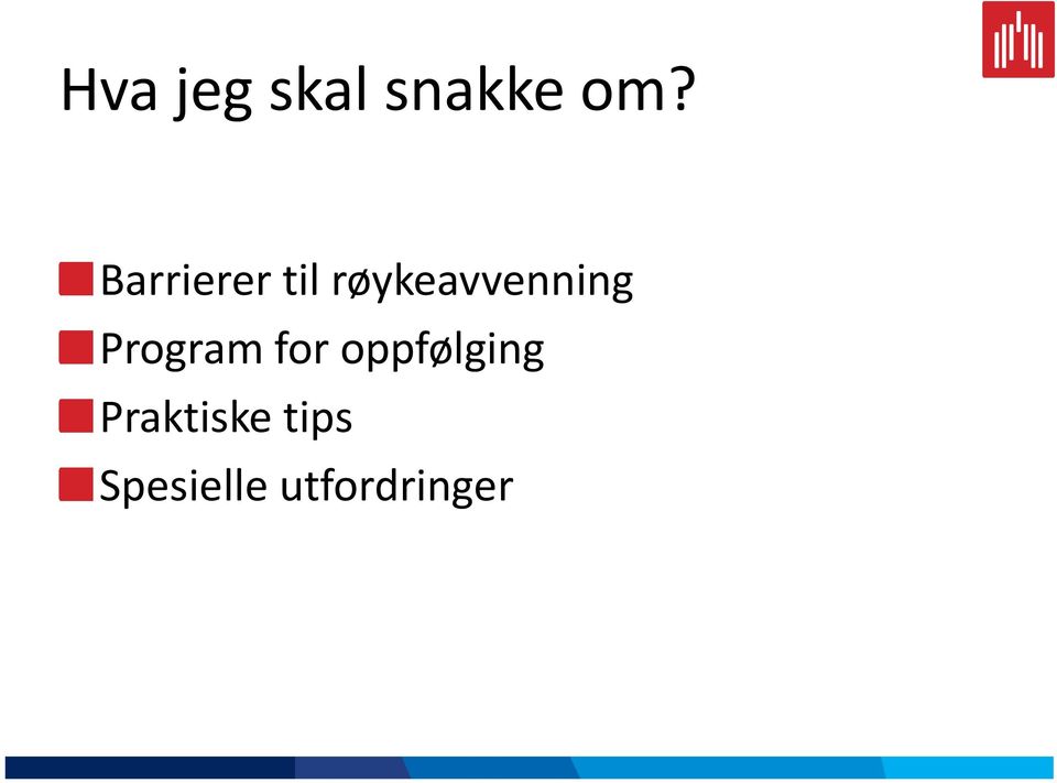 Program for oppfølging