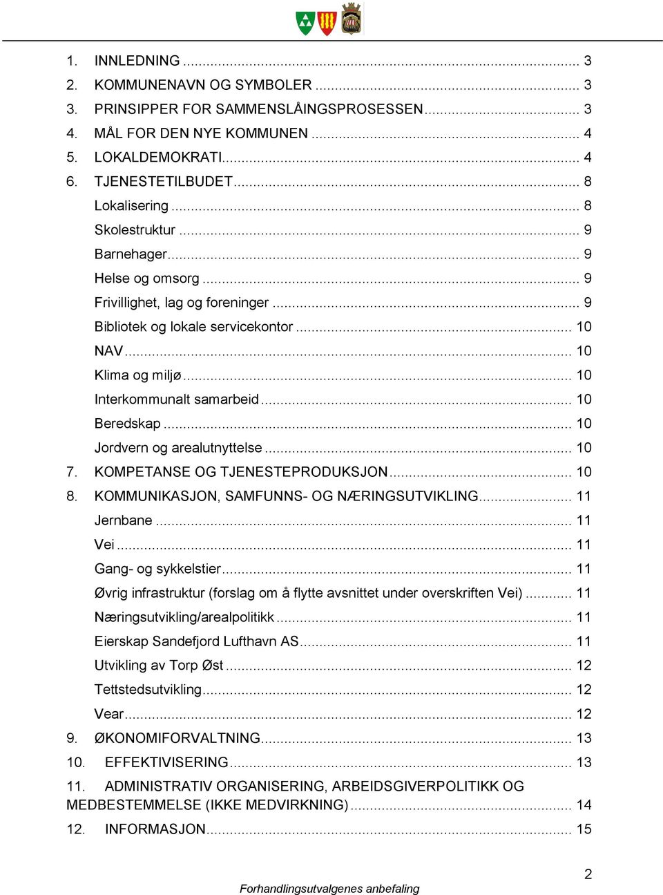 .. 10 Beredskap... 10 Jordvern og arealutnyttelse... 10 7. KOMPETANSE OG TJENESTEPRODUKSJON... 10 8. KOMMUNIKASJON, SAMFUNNS- OG NÆRINGSUTVIKLING... 11 Jernbane... 11 Vei... 11 Gang- og sykkelstier.