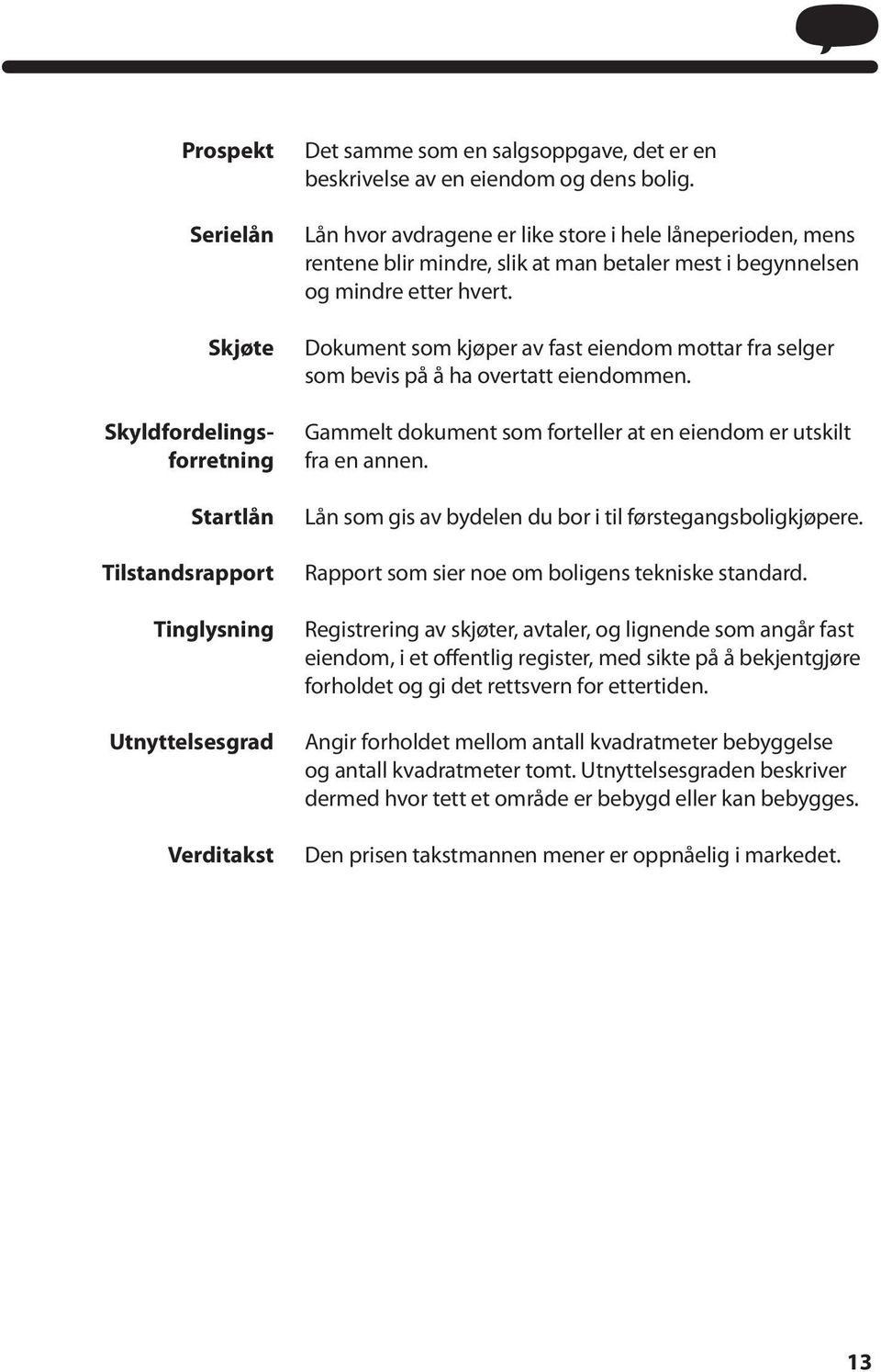 Dokument som kjøper av fast eiendom mottar fra selger som bevis på å ha overtatt eiendommen. Gammelt dokument som forteller at en eiendom er utskilt fra en annen.