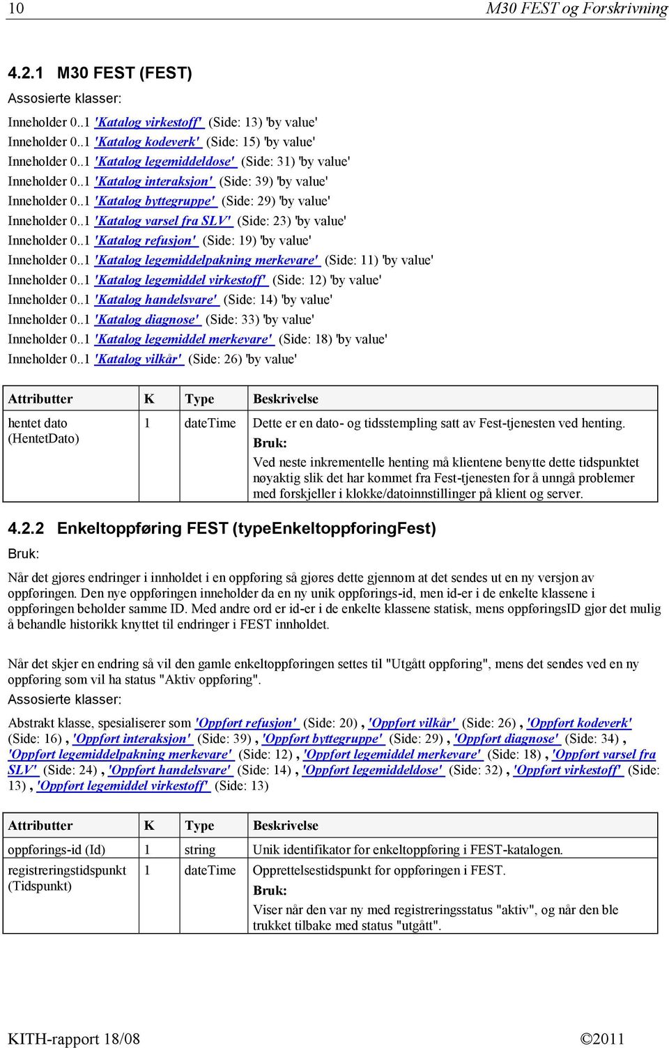 .1 'Katalog varsel fra SLV' (Side: 23) 'by value' Inneholder 0..1 'Katalog refusjon' (Side: 19) 'by value' Inneholder 0..1 'Katalog legemiddelpakning merkevare' (Side: 11) 'by value' Inneholder 0.