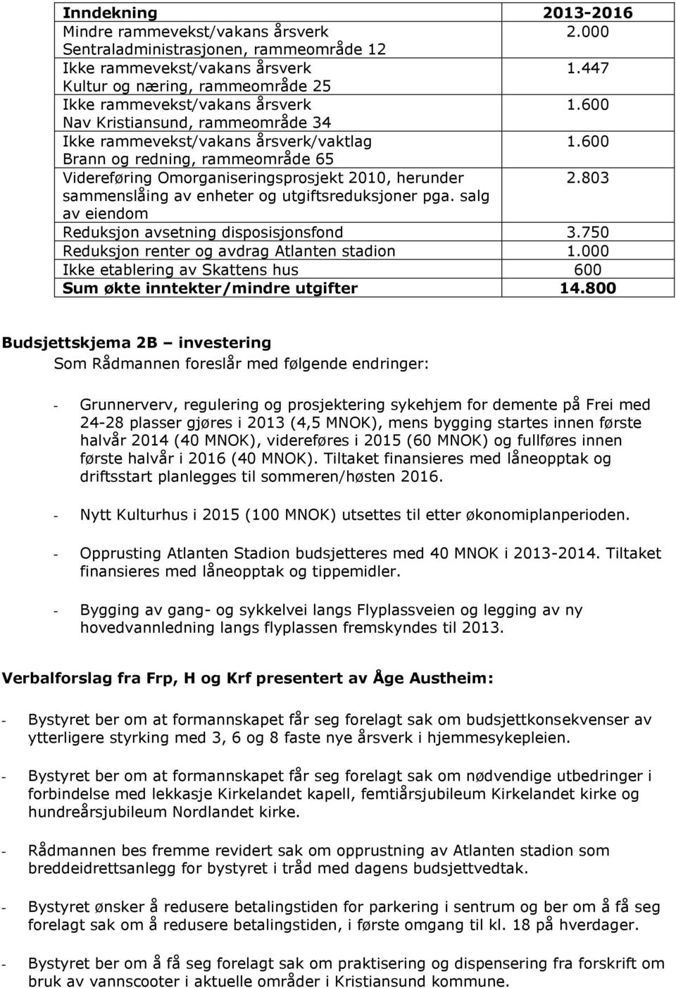 600 Brann og redning, rammeområde 65 Videreføring Omorganiseringsprosjekt 2010, herunder 2.803 sammenslåing av enheter og utgiftsreduksjoner pga.