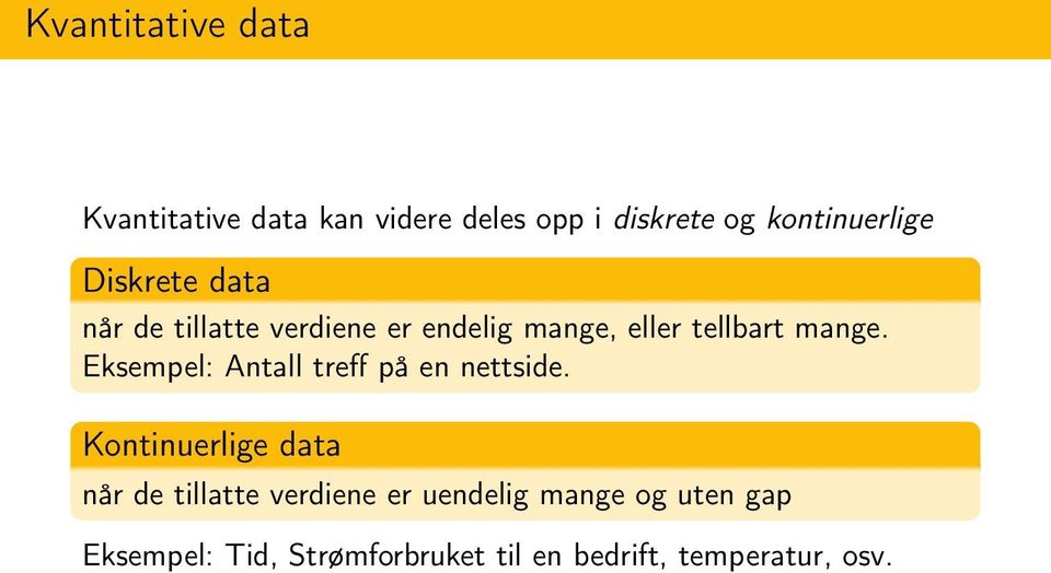 Eksempel: Antall treff på en nettside.