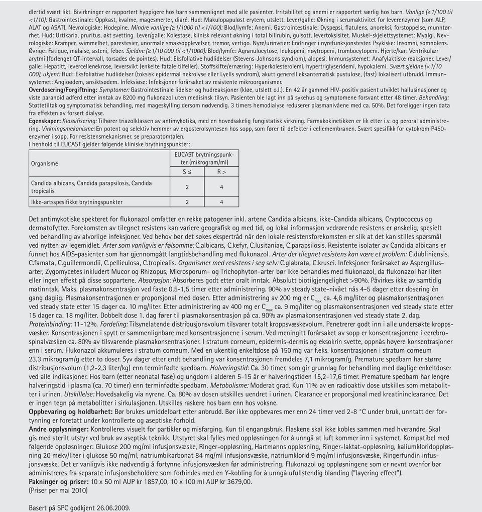 Nevrologiske: Hodepine. Mindre vanlige ( 1/1000 til <1/100): Blod/lymfe: Anemi. Gastrointestinale: Dyspepsi, flatulens, anoreksi, forstoppelse, munntørrhet. Hud: Urtikaria, pruritus, økt svetting.