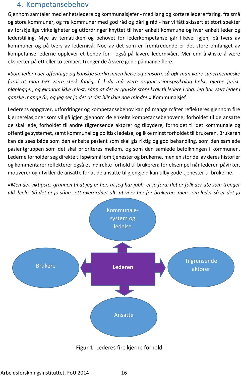 Mye av tematikken og behovet for lederkompetanse går likevel igjen, på tvers av kommuner og på tvers av ledernivå.