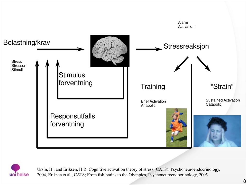 forventning Ursin, H., and Eriksen, H.R. Cognitive activation theory of stress (CATS).