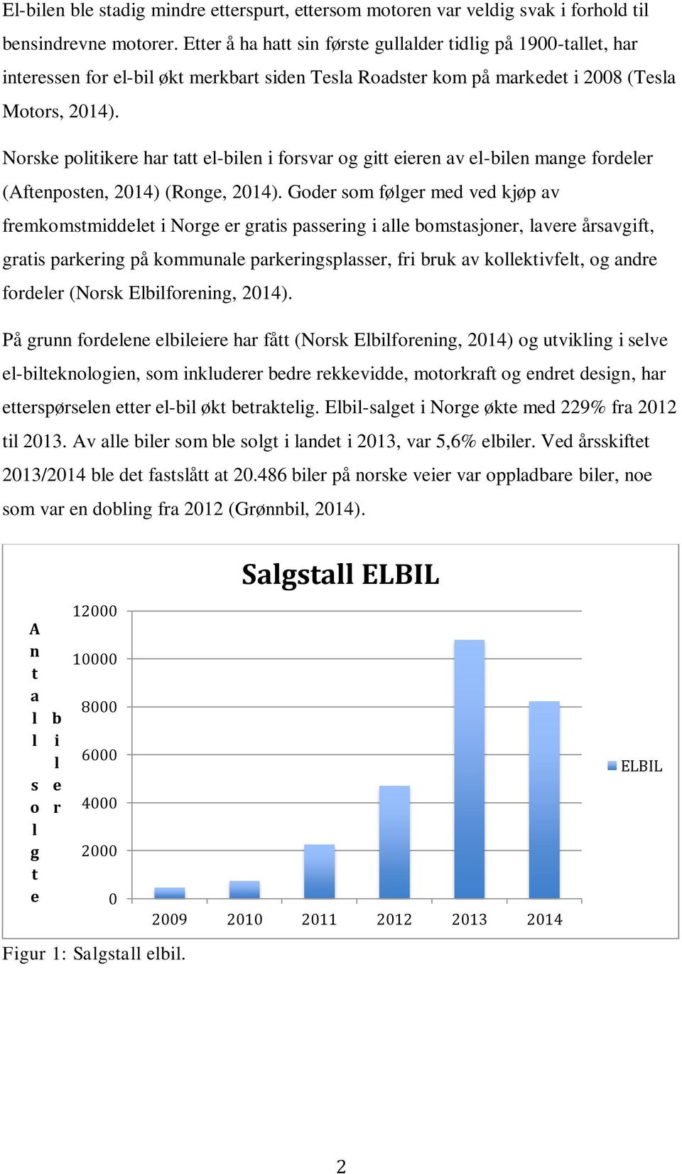 Norske politikere har tatt el-bilen i forsvar og gitt eieren av el-bilen mange fordeler (Aftenposten, 2014) (Ronge, 2014).