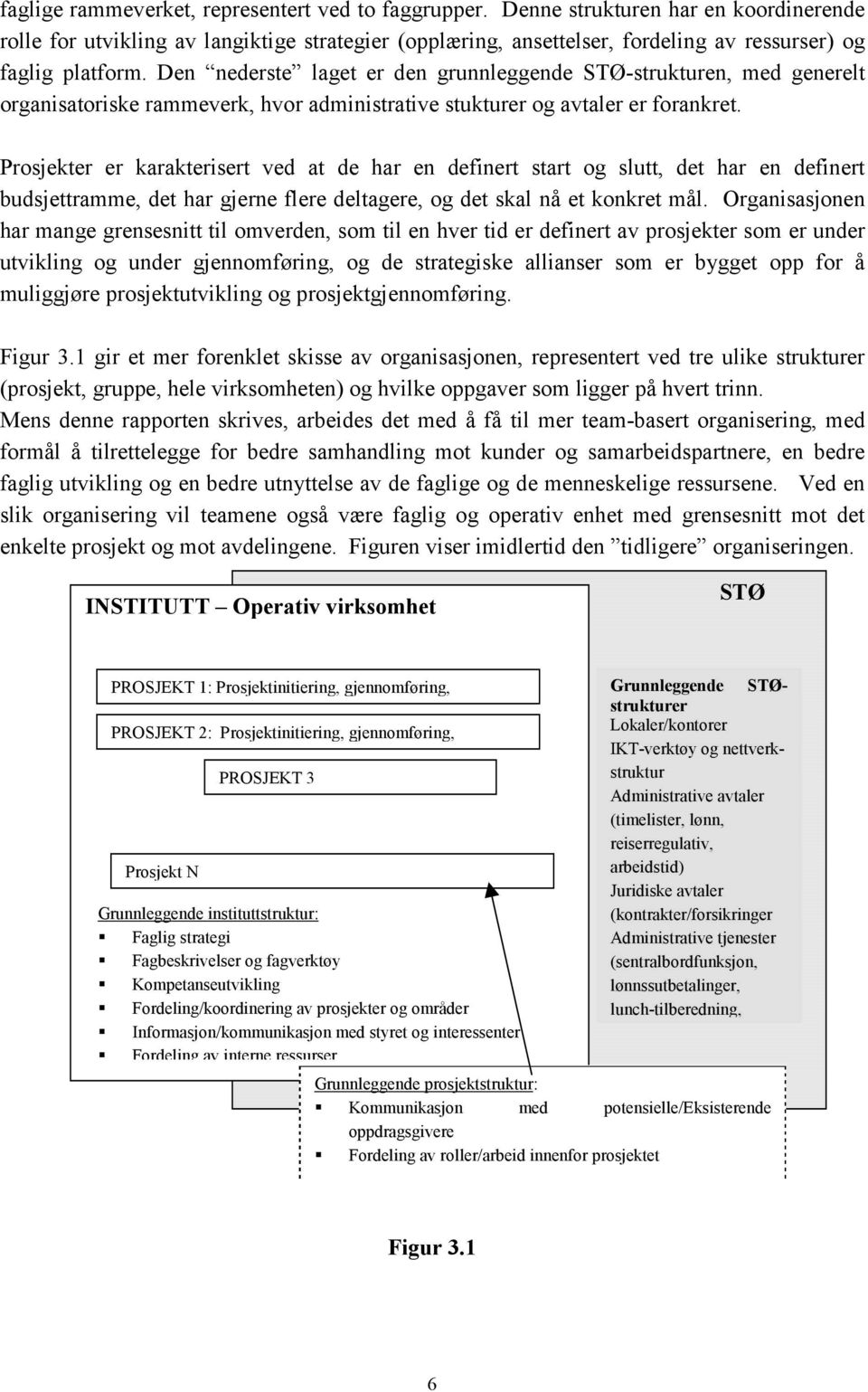 Den nederste laget er den grunnleggende STØ-strukturen, med generelt organisatoriske rammeverk, hvor administrative stukturer og avtaler er forankret.