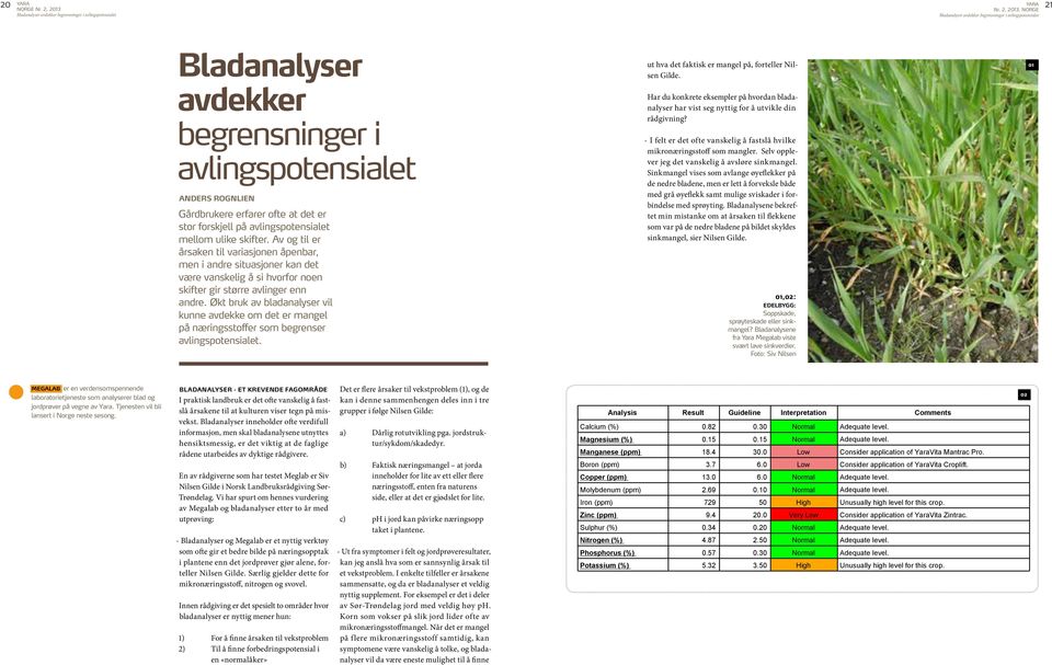 jordprøver på vegne av Yara. Tjenesten vil bli lansert i Norge neste sesong.