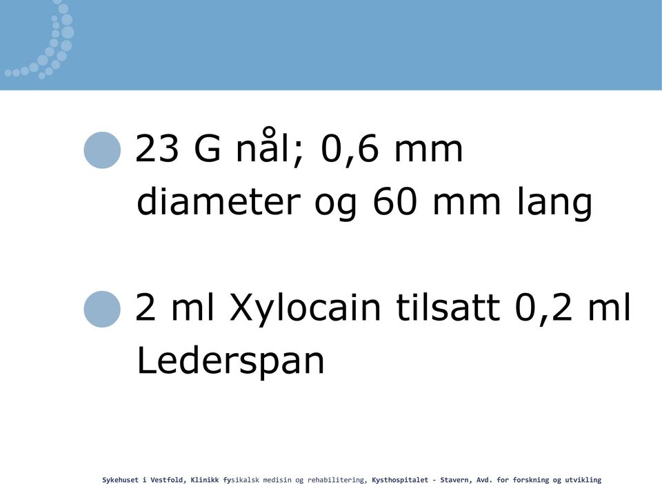 lang 2 ml Xylocain