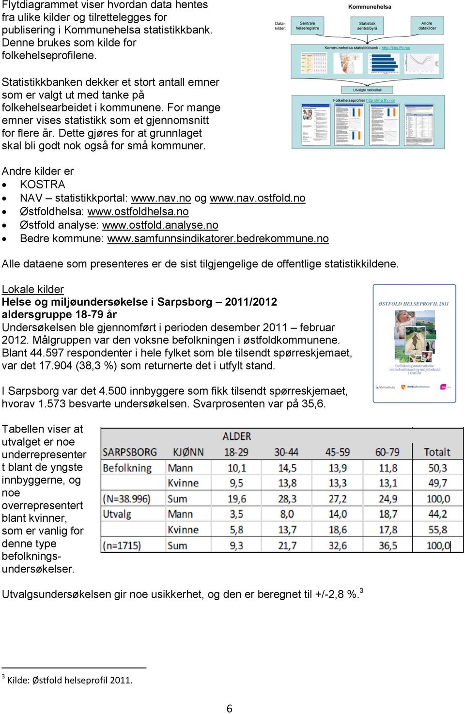 Dette gjøres for at grunnlaget skal bli godt nok også for små kommuner. Andre kilder er KOSTRA NAV statistikkportal: www.nav.no og www.nav.ostfold.no Østfoldhelsa: www.ostfoldhelsa.