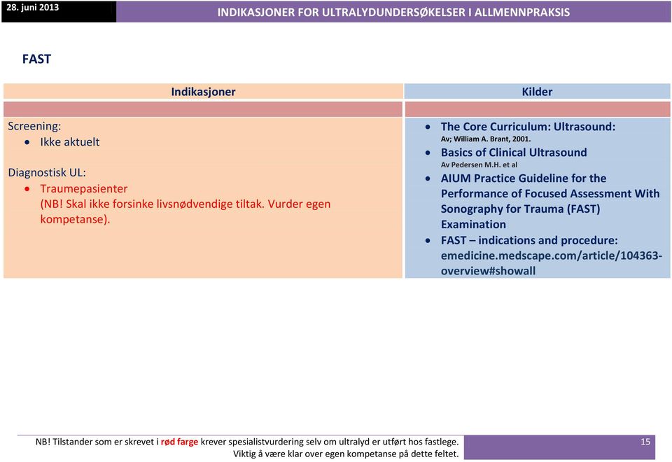 Basics of Clinical Ultrasound Av Pedersen M.H.
