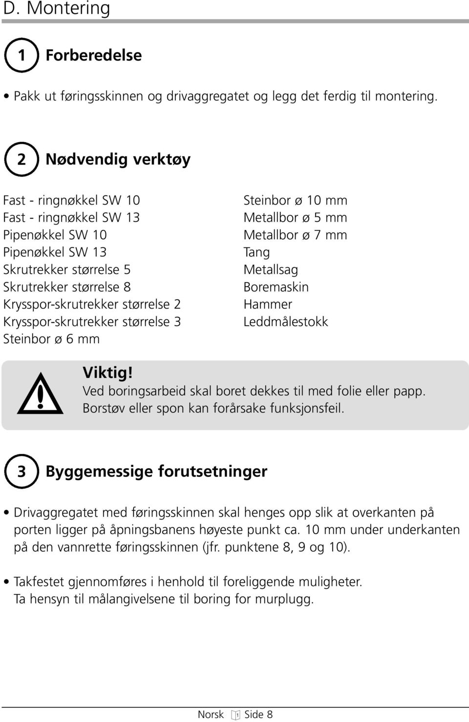 Krysspor-skrutrekker størrelse 3 Steinbor ø 6 mm Steinbor ø 10 mm Metallbor ø 5 mm Metallbor ø 7 mm Tan Metallsa Boremaskin Hammer Leddmålestokk Vikti!