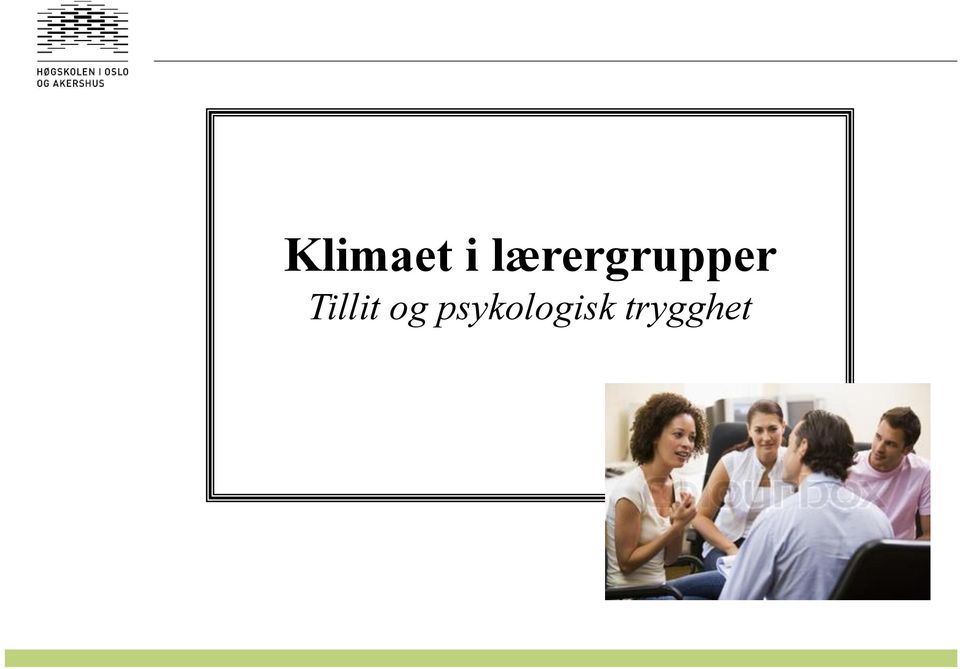 Tillit og