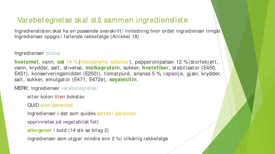 melkeprotein, sukker, hvetefiber, stabilisator (E450, E451), konserveringsmiddel (E250)), tomatpuré, ananas 5 %, rapsolje, gjær, krydder, salt, sukker, emulgator (E471, E472e), soyalecitin.