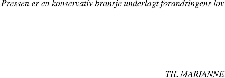 bransje underlagt