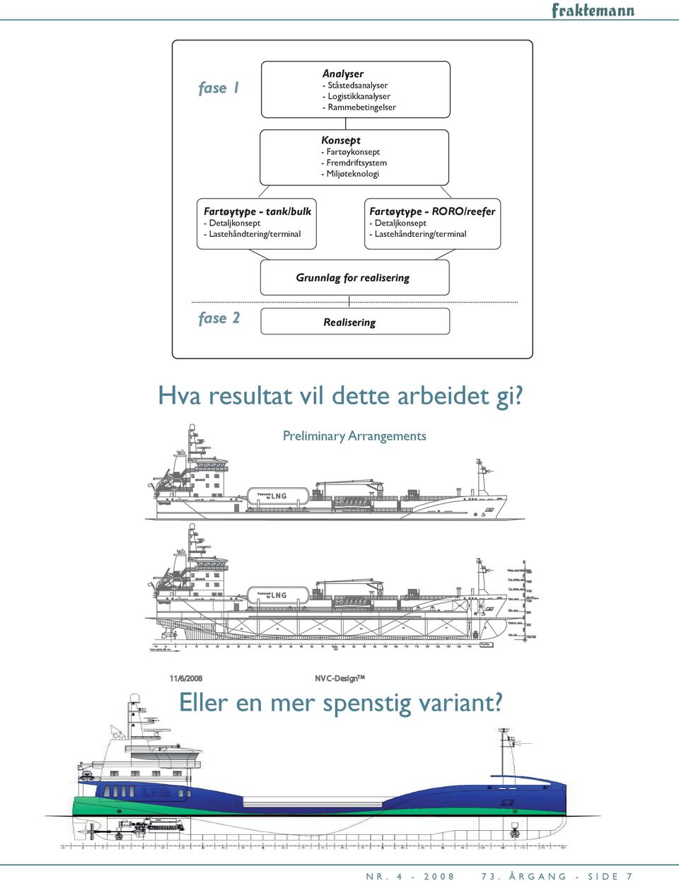 Fartøytype - RORO/reefer - Detaljkonsept - Lastehåndtering/terminal Grunnlag for realisering fase 2