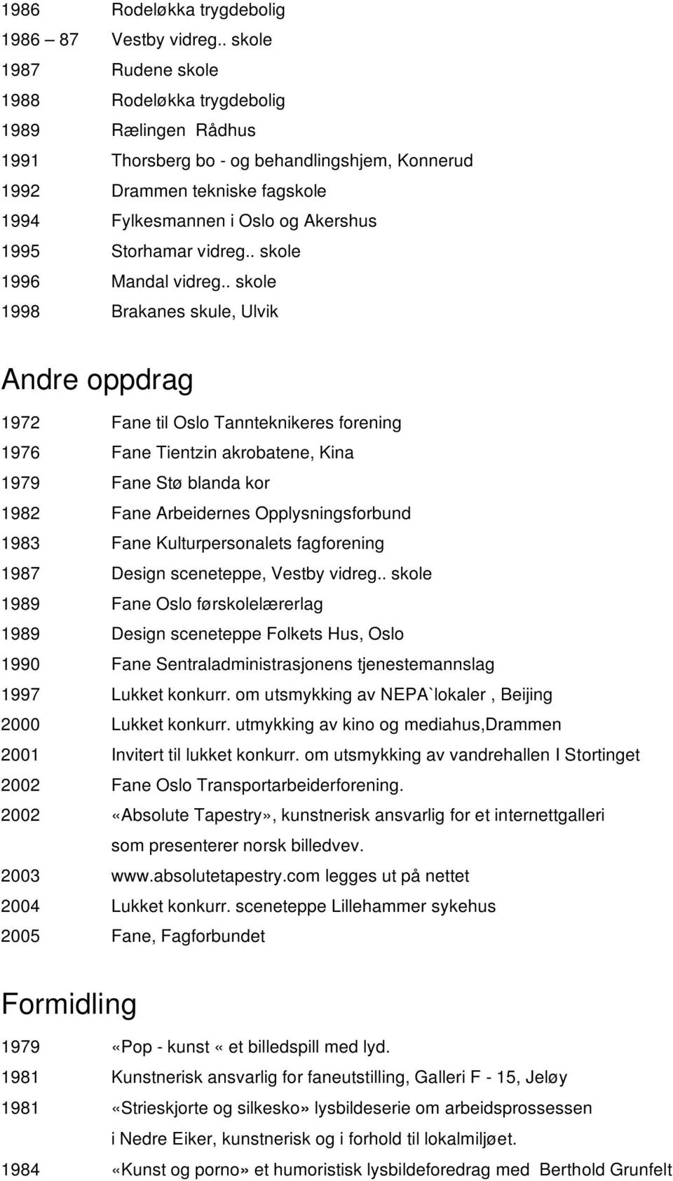 Storhamar vidreg.. skole 1996 Mandal vidreg.