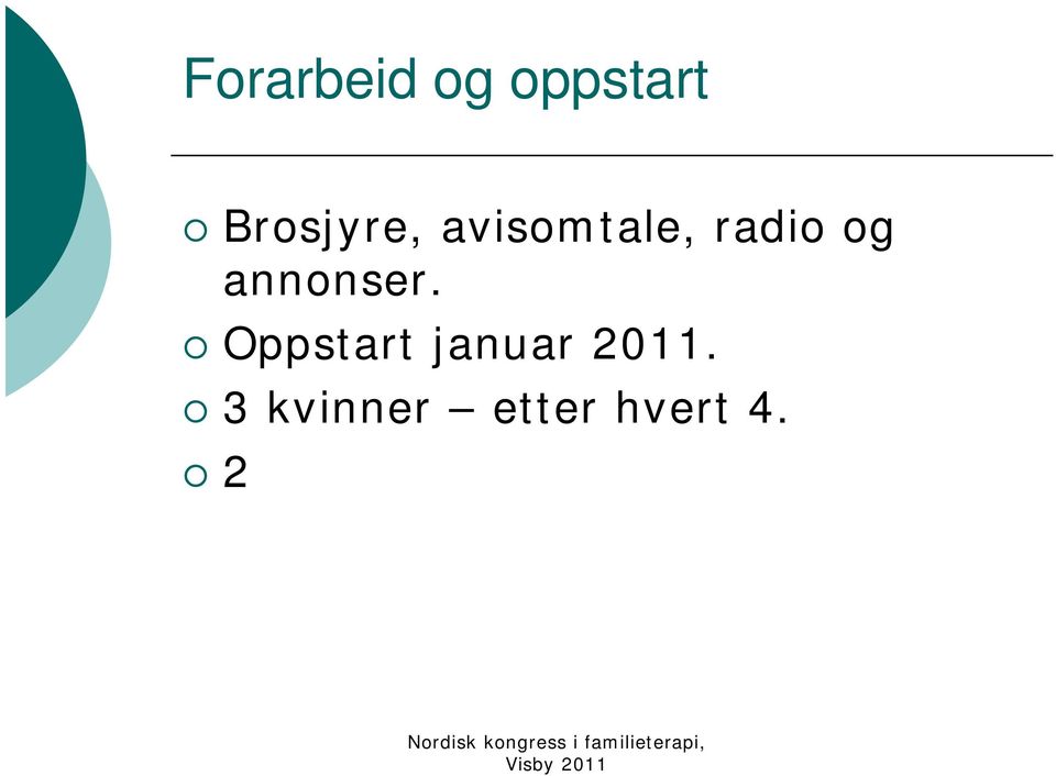 3 kvinner etter hvert 4. 2 yippi og 2 javel.