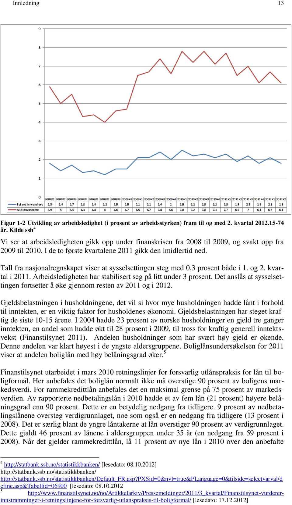 Tall fra nasjonalregnskapet viser at sysselsettingen steg med 0,3 prosent både i 1. og 2. kvartal i 2011. Arbeidsledigheten har stabilisert seg på litt under 3 prosent.