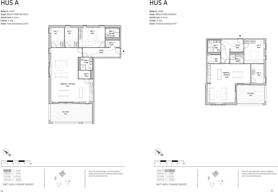 S 401 OD 3m2 11m2 3,5m2 14m2 LEILIGHETSTYPE 4 ROM OD 1 ETSJE REL R REL P-ROM 4.