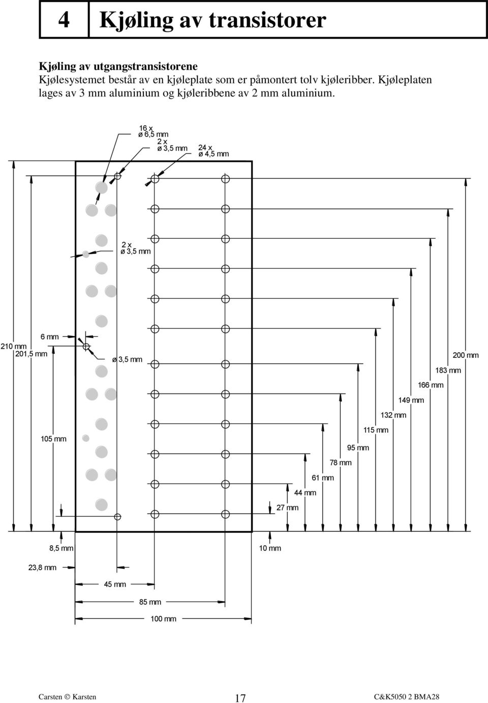 16 x ø 6,5 mm 2 x ø 3,5 mm 24 x ø 4,5 mm 2 x ø 3,5 mm 6 mm 210 mm 201,5 mm 105 mm ø 3,5 mm 200 mm 183 mm