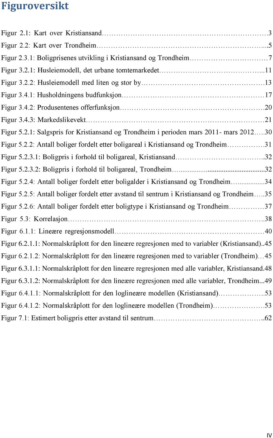 .30 Figur 5.2.2: Antall boliger fordelt etter boligareal i Kristiansand og Trondheim.31 Figur 5.2.3.1: Boligpris i forhold til boligareal, Kristiansand..32 Figur 5.2.3.2: Boligpris i forhold til boligareal, Trondheim.