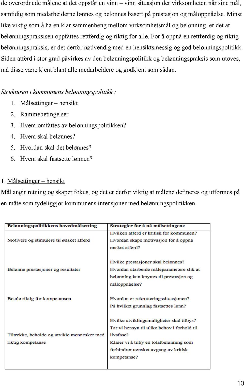 For å oppnå en rettferdig og riktig belønningspraksis, er det derfor nødvendig med en hensiktsmessig og god belønningspolitikk.