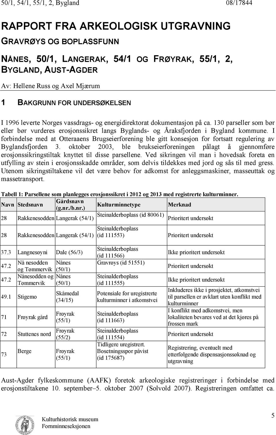 I forbindelse med at Otteraaens Brugseierforening ble gitt konsesjon for fortsatt regulering av Byglandsfjorden 3.