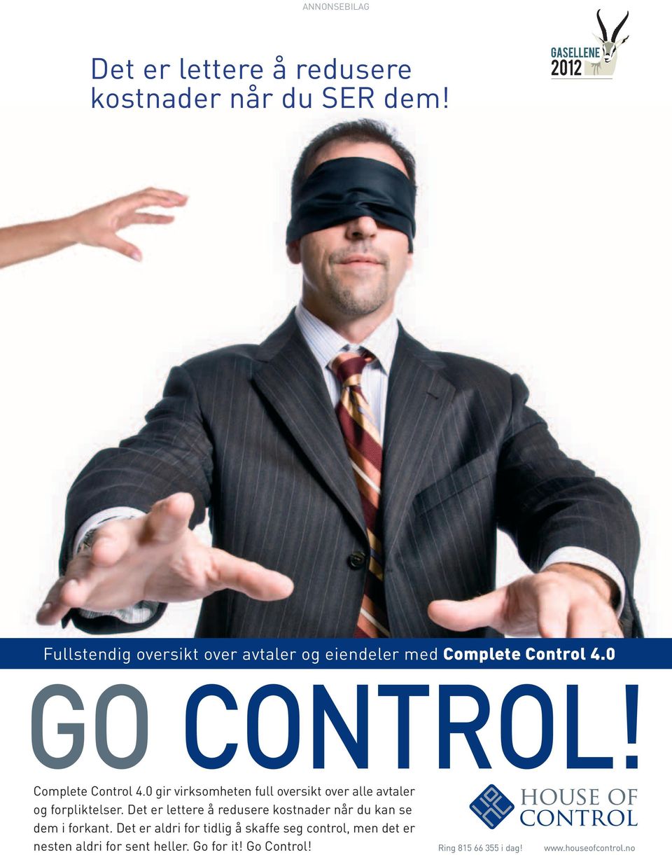 0 GO CONTROL! Complete Control 4.0 gir virksomheten full oversikt over alle avtaler og forpliktelser.