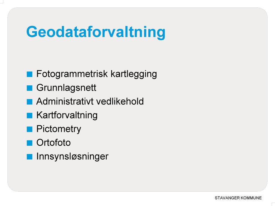 Administrativt vedlikehold