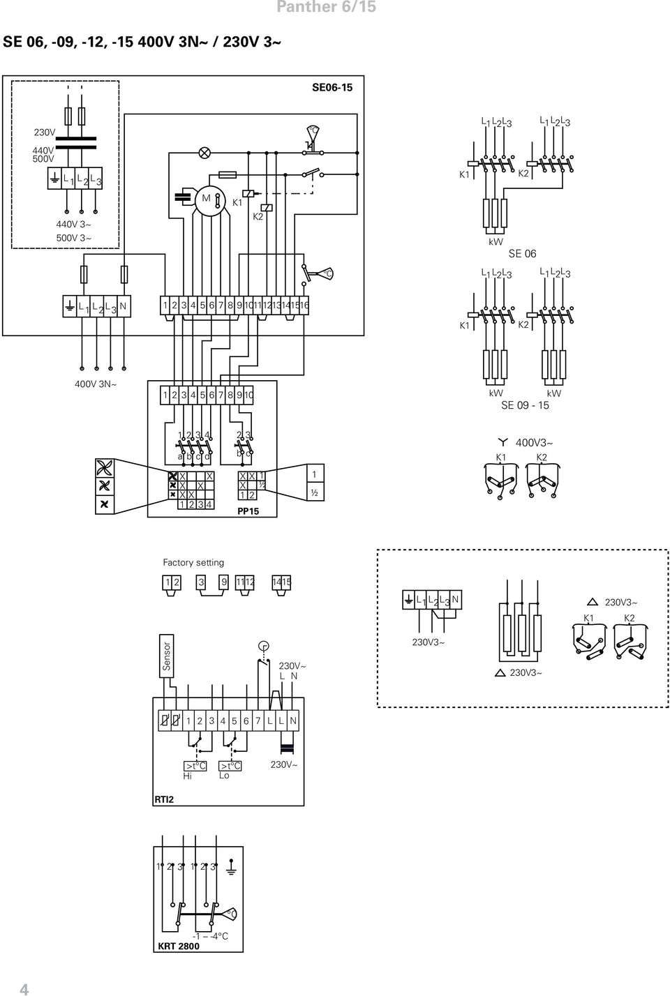 09-5 2 4 a bcd 2 b c K 400V~ K2 X X X X X X 2 4 X X X ½ 2 ½ Factory setting 2 9 2 45 L L 2 L N