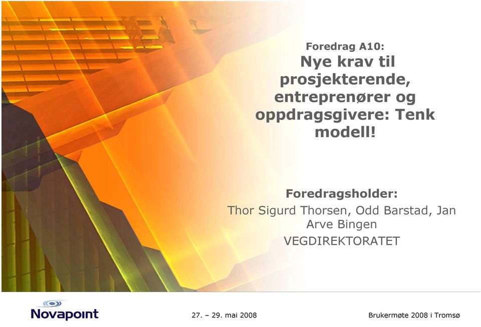 Foredragsholder: Thor Sigurd Thorsen, Odd