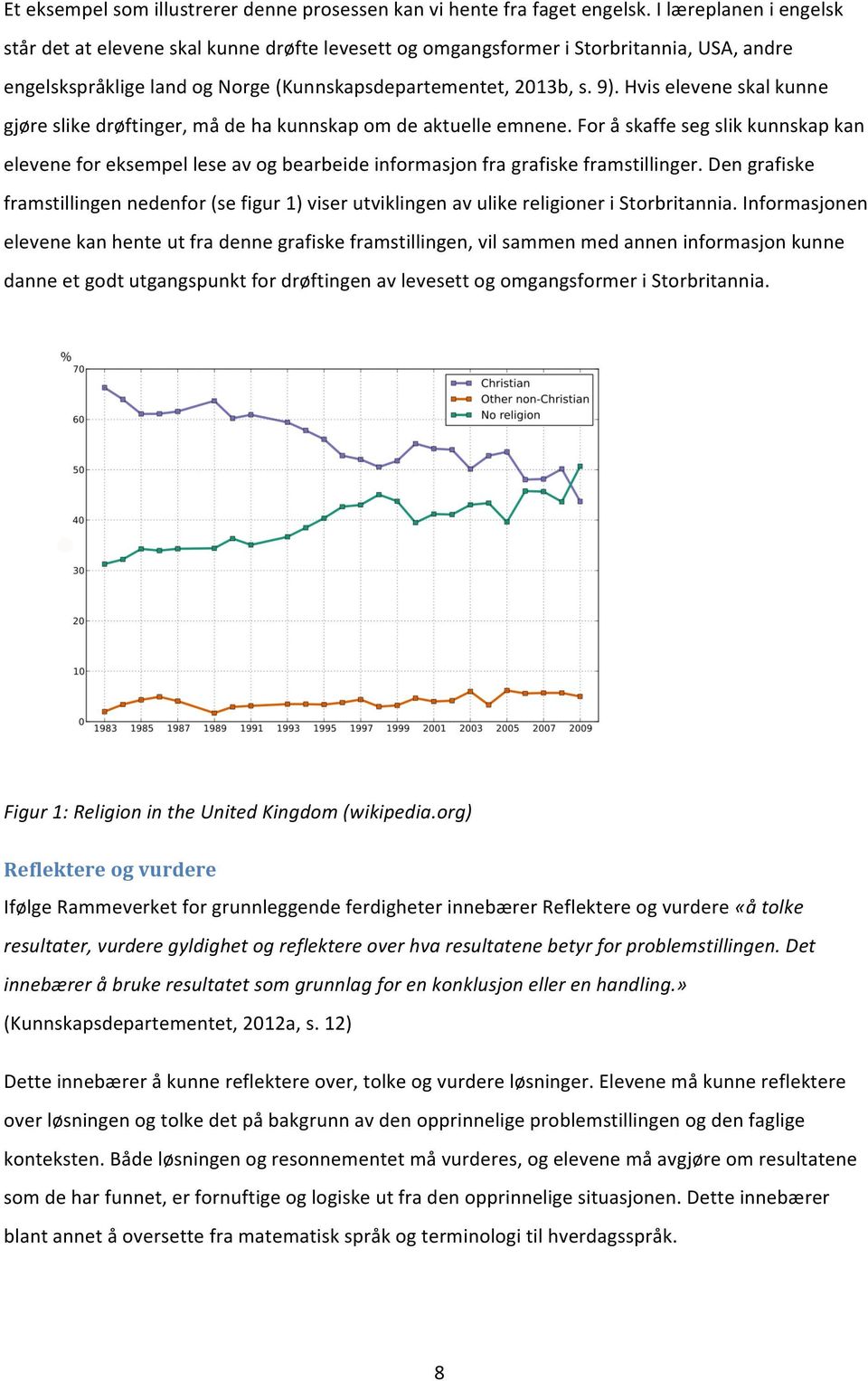 Hvis elevene skal kunne gjøre slike drøftinger, må de ha kunnskap om de aktuelle emnene.