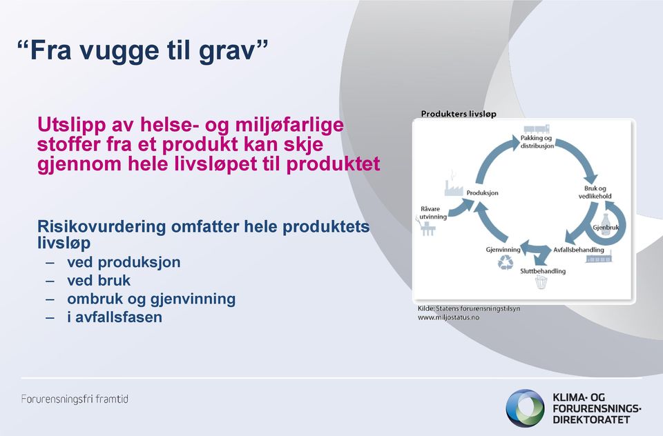 til produktet Risikovurdering omfatter hele produktets