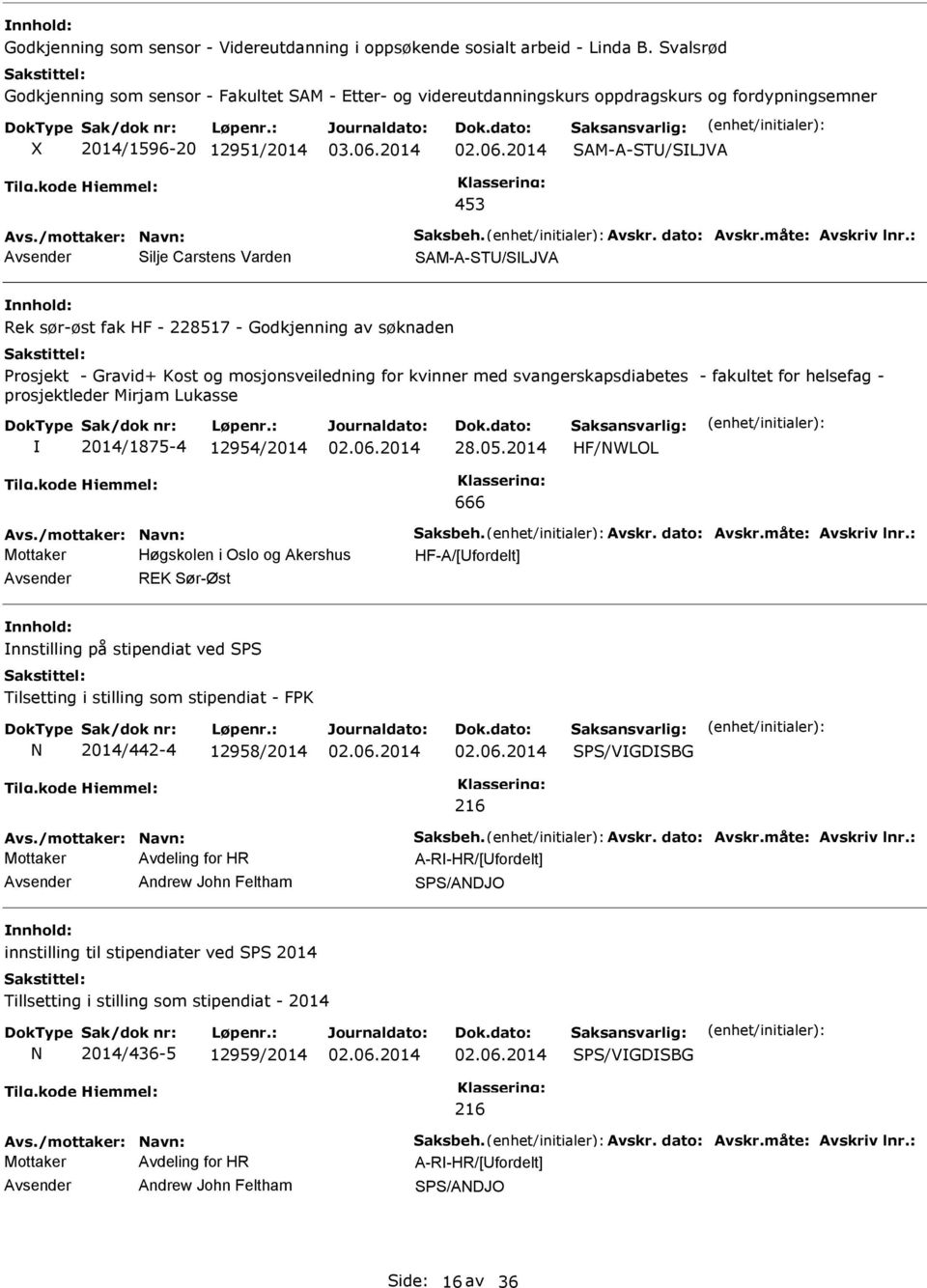 sør-øst fak HF - 228517 - Godkjenning av søknaden Prosjekt - Gravid+ Kost og mosjonsveiledning for kvinner med svangerskapsdiabetes - fakultet for helsefag - prosjektleder Mirjam Lukasse 2014/1875-4