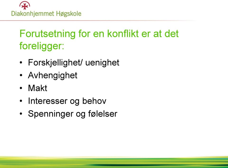 Forskjellighet/ uenighet