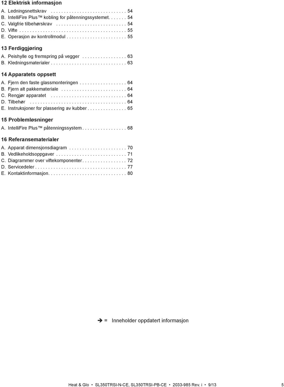 Diagrammer over viftekomponenter................. 72................................... 77.............................. 5