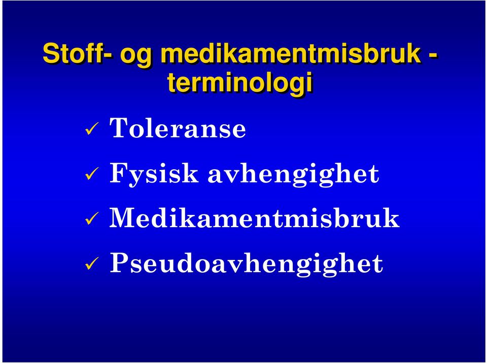 terminologi Toleranse