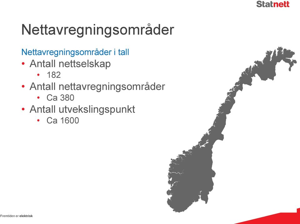 nettavregningsområder Ca 380 Antall