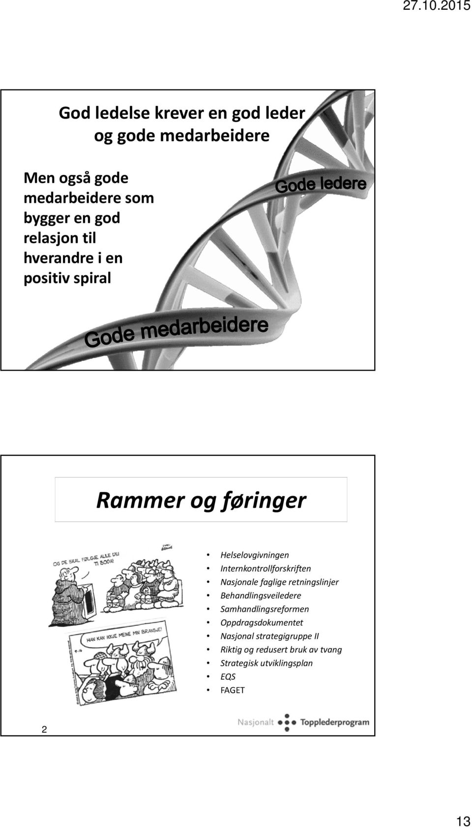 Internkontrollforskriften Nasjonale faglige retningslinjer Behandlingsveiledere