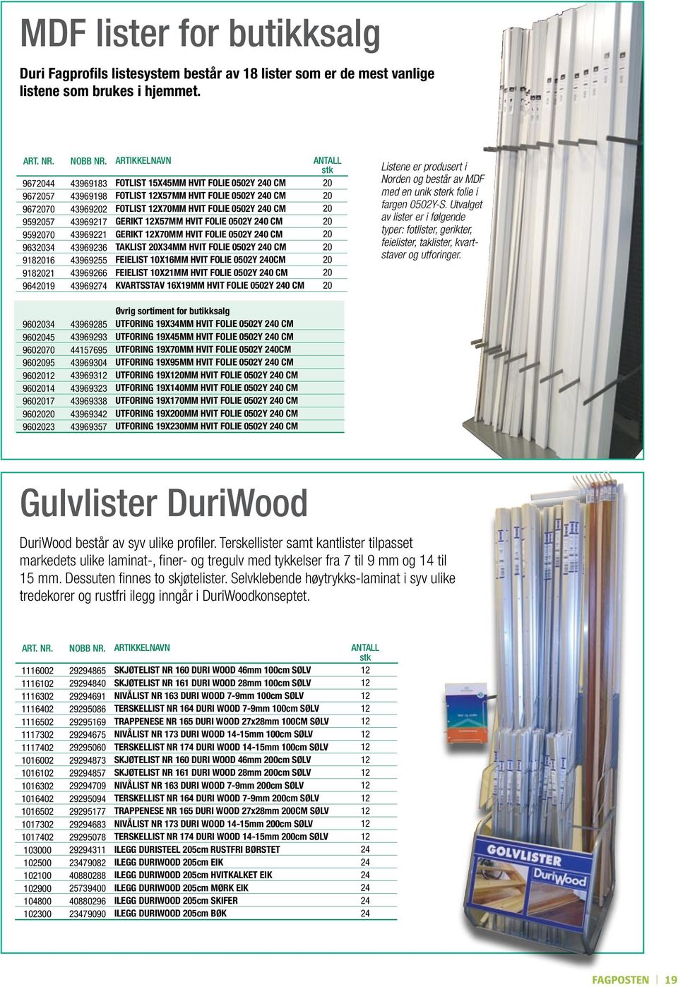 0502Y 240 CM GERIKT X57MM HVIT FOLIE 0502Y 240 CM GERIKT X70MM HVIT FOLIE 0502Y 240 CM TAKLIST X34MM HVIT FOLIE 0502Y 240 CM FEIELIST 10X16MM HVIT FOLIE 0502Y 240CM FEIELIST 10X21MM HVIT FOLIE 0502Y