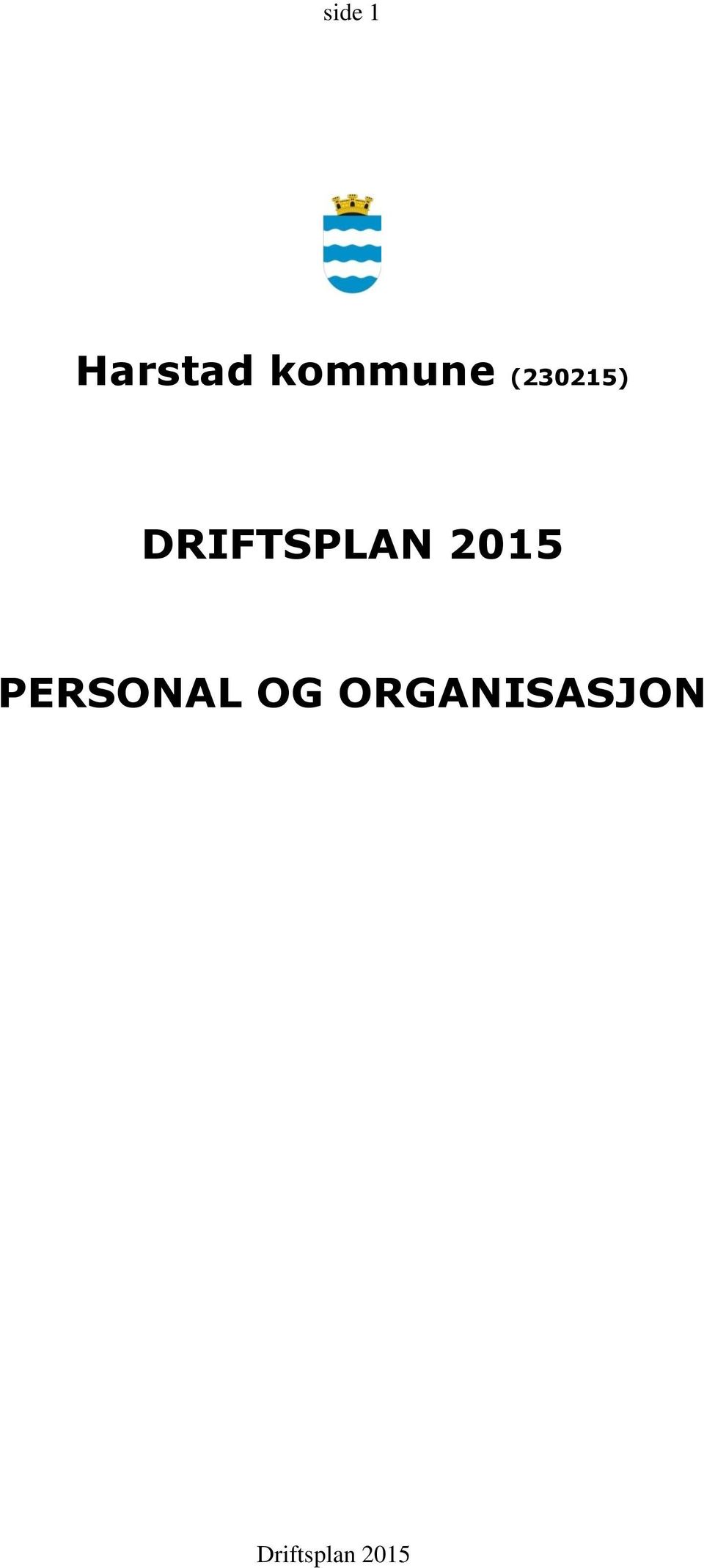 DRIFTSPLAN 2015