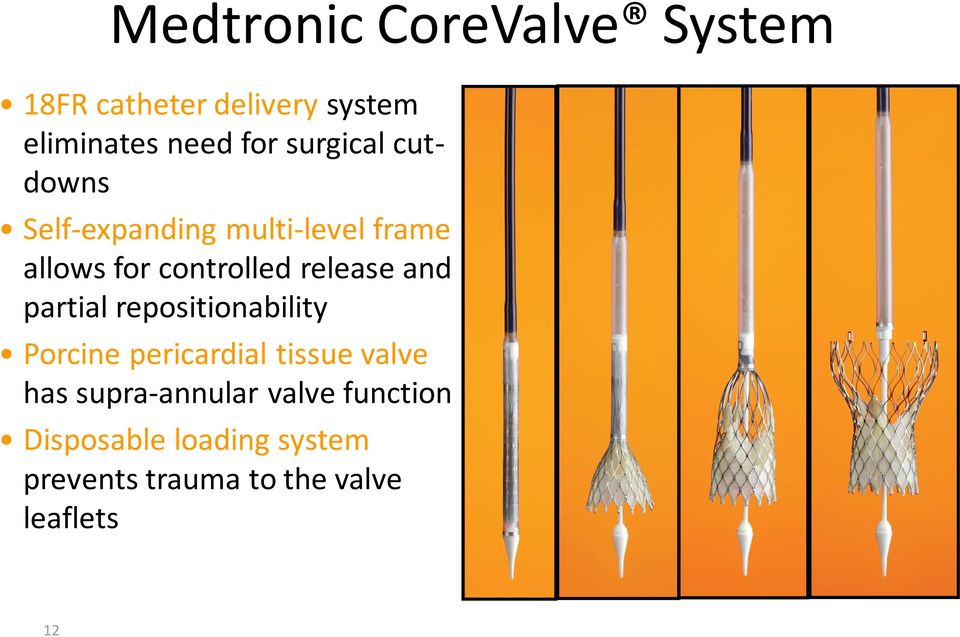 release and partial repositionability Porcine pericardial tissue valve has