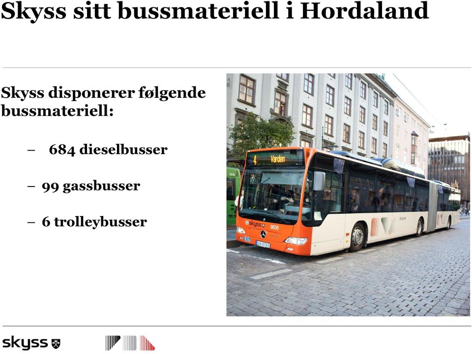 følgende bussmateriell: 684